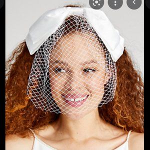 kate spade madison avenue embellished bow bridal bride headband hairband nwt